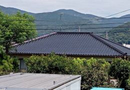 ［屋根］セメント瓦｜シリコン塗装 写真